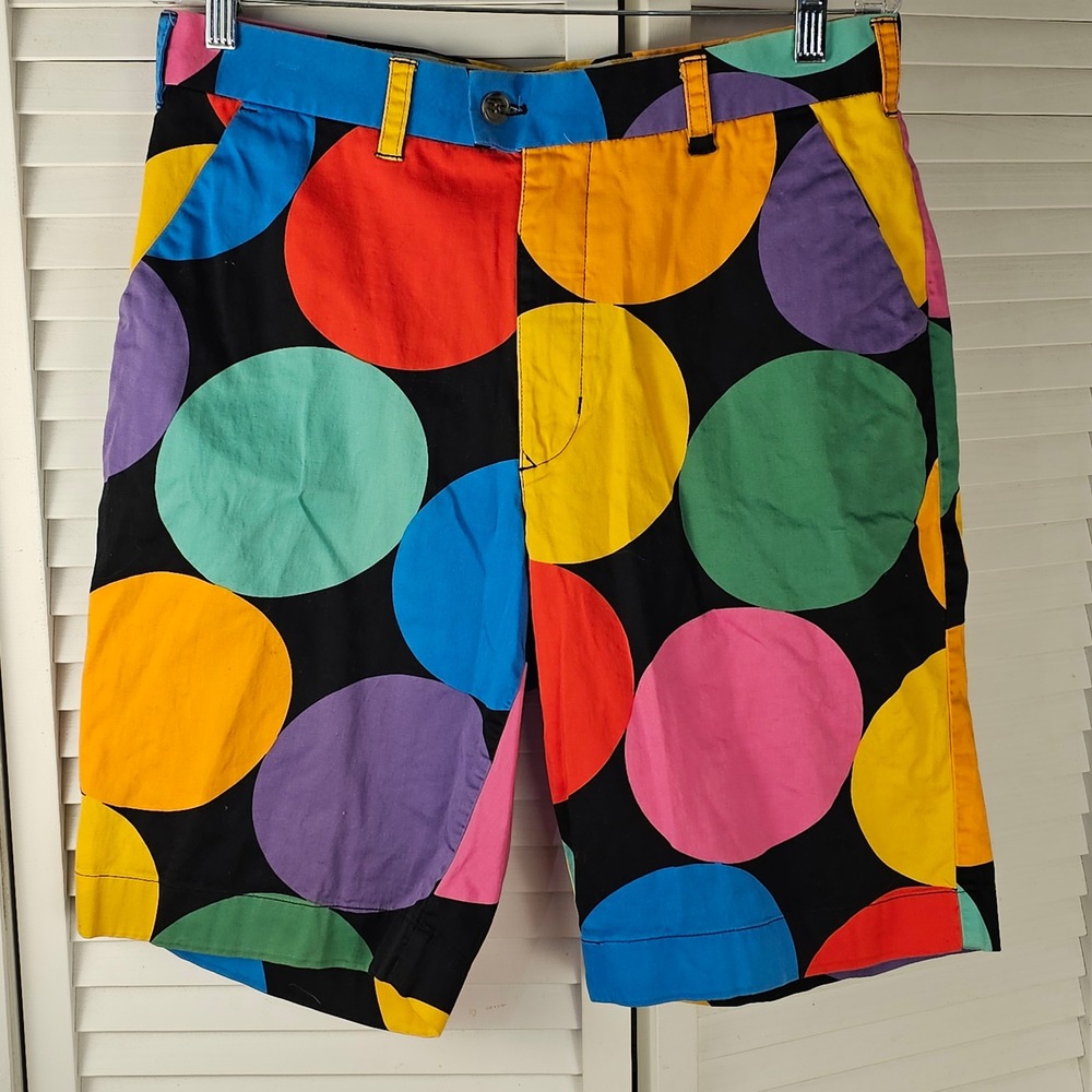 Loudmouth Loud Mouth Mens Colorful Circles Golf Shorts‎ 34